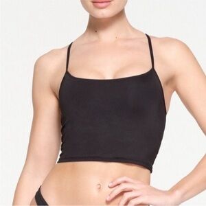 SKIMS Black Swim Top